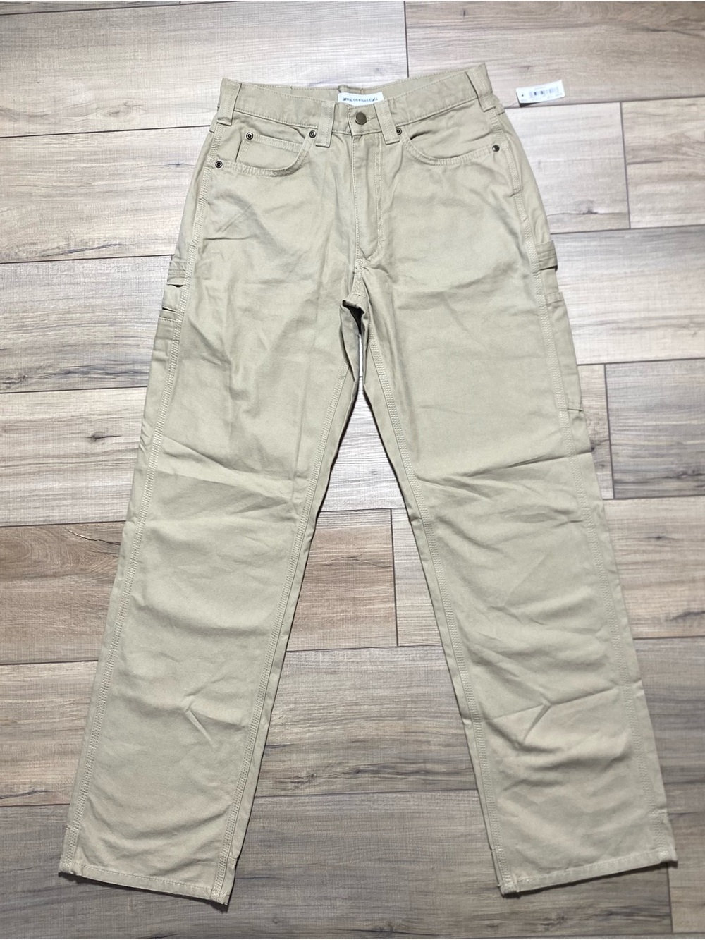 Amazon Essentials Men's Relaxed-Fit Carpenter Utility Pant 28W X 32L Khaki Brown